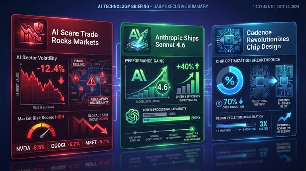 GenAI Daily - February 19, 2026: AI Scare Trade Rocks Markets, Anthropic Ships Sonnet 4.6, Cadence Revolutionizes Chip Design